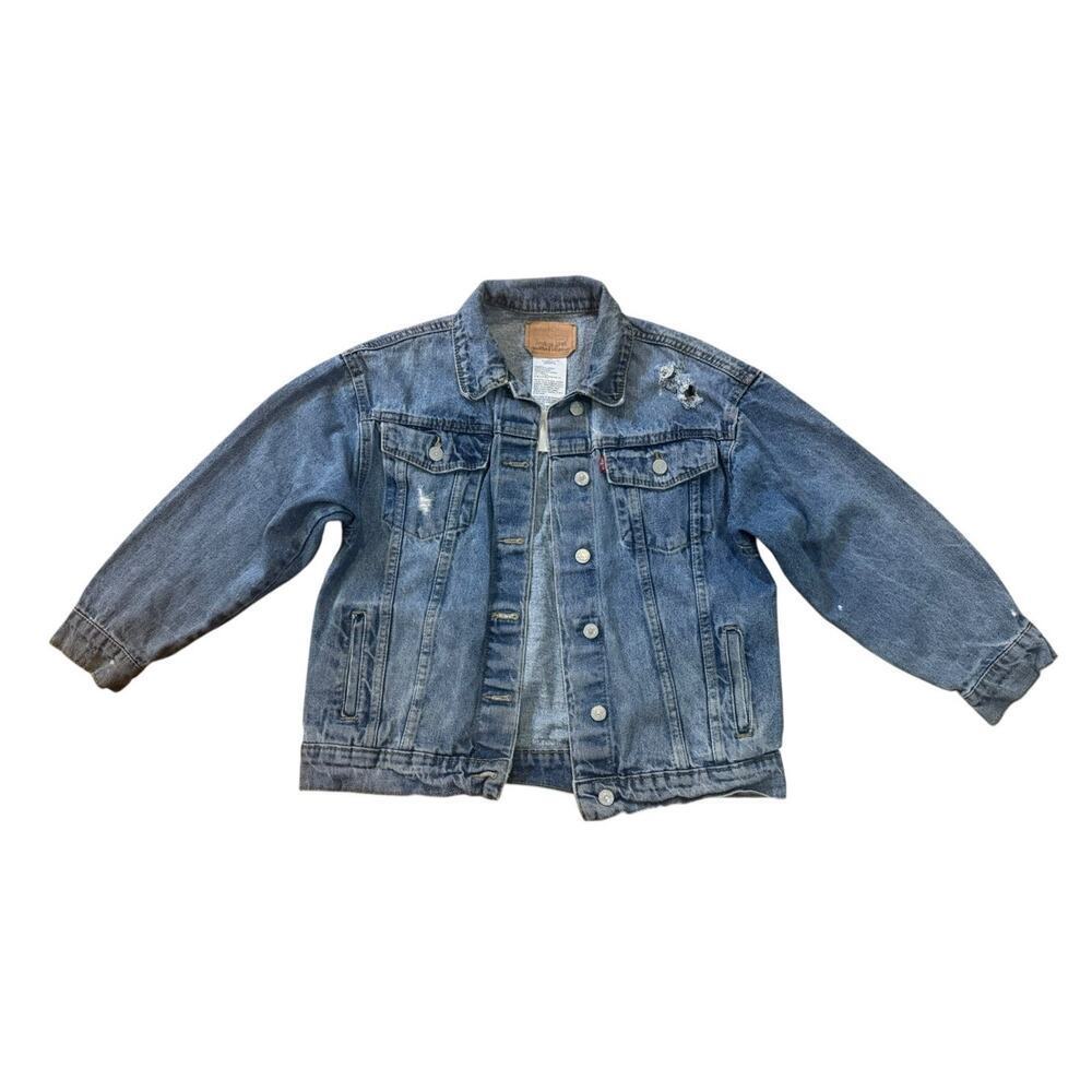 BAD BUNNY Un Verano Sin Ti Reggaeton House Upcycled Retro Denim Jacket Size L - Picture 4 of 14